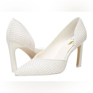 FRANCO SARTO Sherry 2 Half d'Orsay Pump in White FB